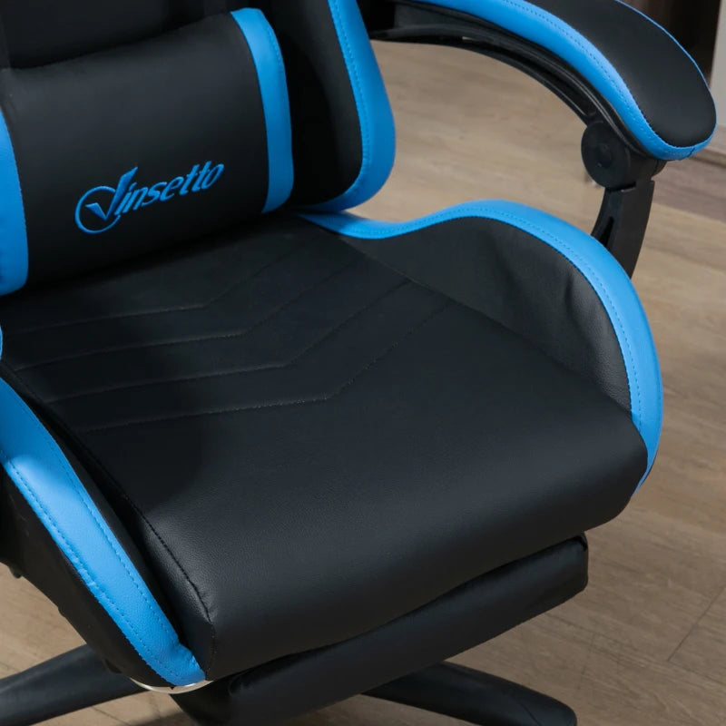 Nancy's Anterivo Gamestoel - Gaming Stoel - Ergonomisch - Draaibaar - Verstelbaar - Zwart / Blauw