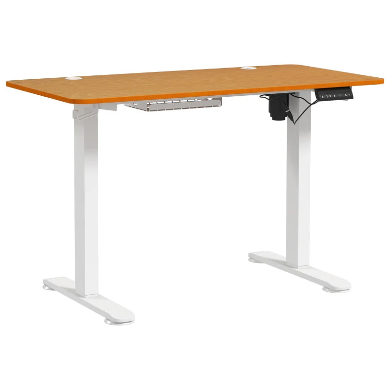 Nancy's Ascrea Verstelbaar Bureau - Zit-Sta Bureau - Elektrisch Bureau - Natuurlijk - 120 x 60 (72-116) cm