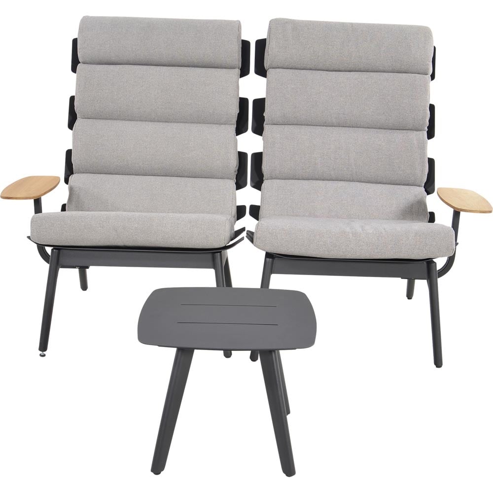 Nancy's Side Up Loungestoelen - Set van 2 - Ligstoel - Tuinstoelen - Lounge set