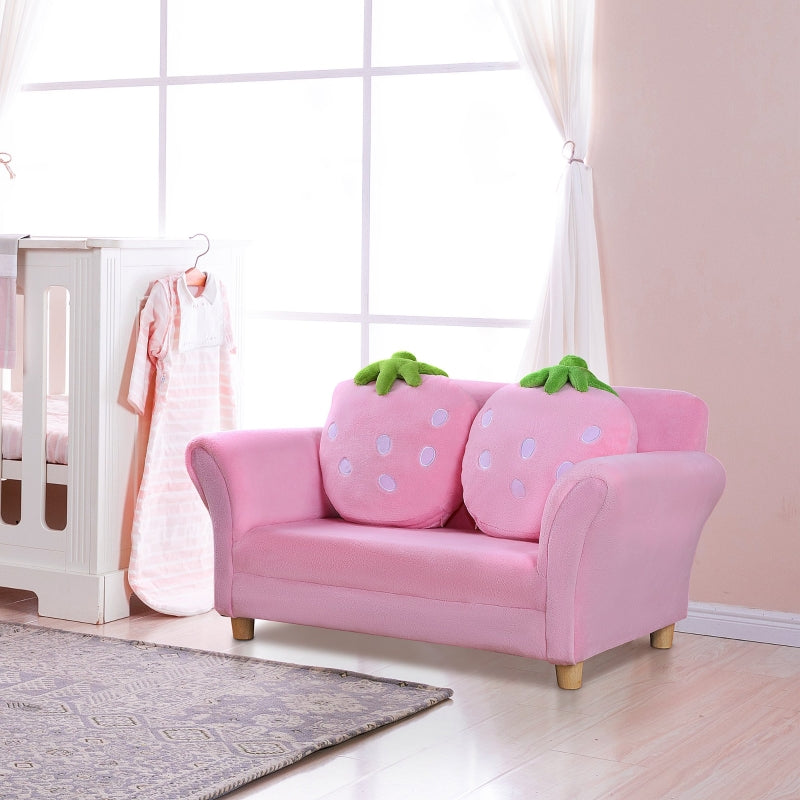Nancy's Supers Kinderbank, Kinderfauteuil, Slaapbank, Kinderstoel, Zachte bank Aardbeibank