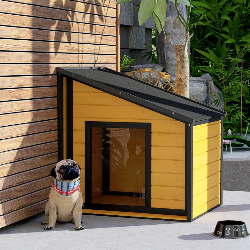 Niche du Calvao de Nancy - Enclos pour chien - Chenil pour chien - Bois de pin - ± 70 x 60 x 55 / 75 cm