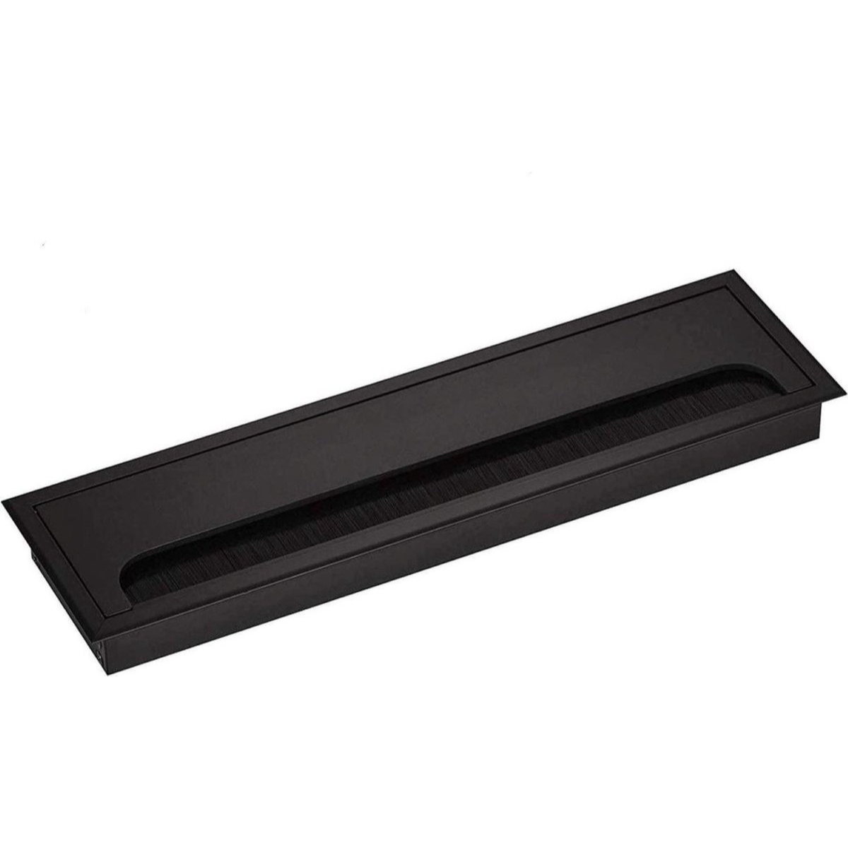 Eleganca Aluminum cable entry for desk 27x8 cm Matte Black