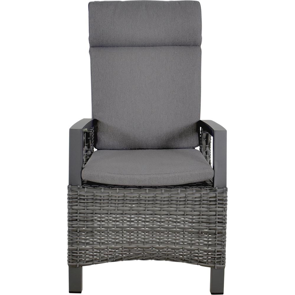 Nancy's Kempston Loungestoel - Tuinstoel - Antraciet / Grijs