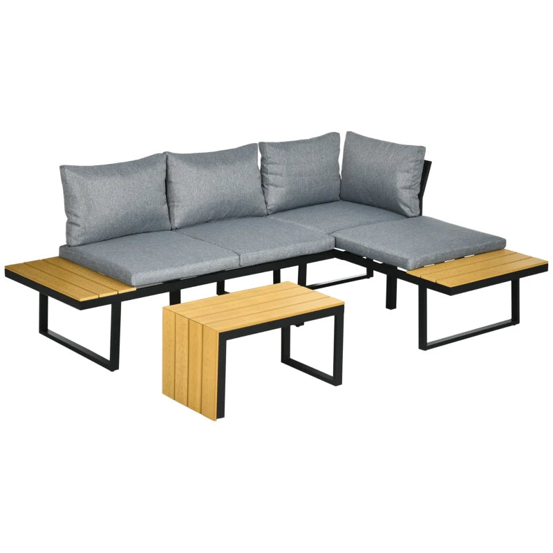 Nancy's Sabrosa Loungeset - Tuinset - Loungebank - Grijs