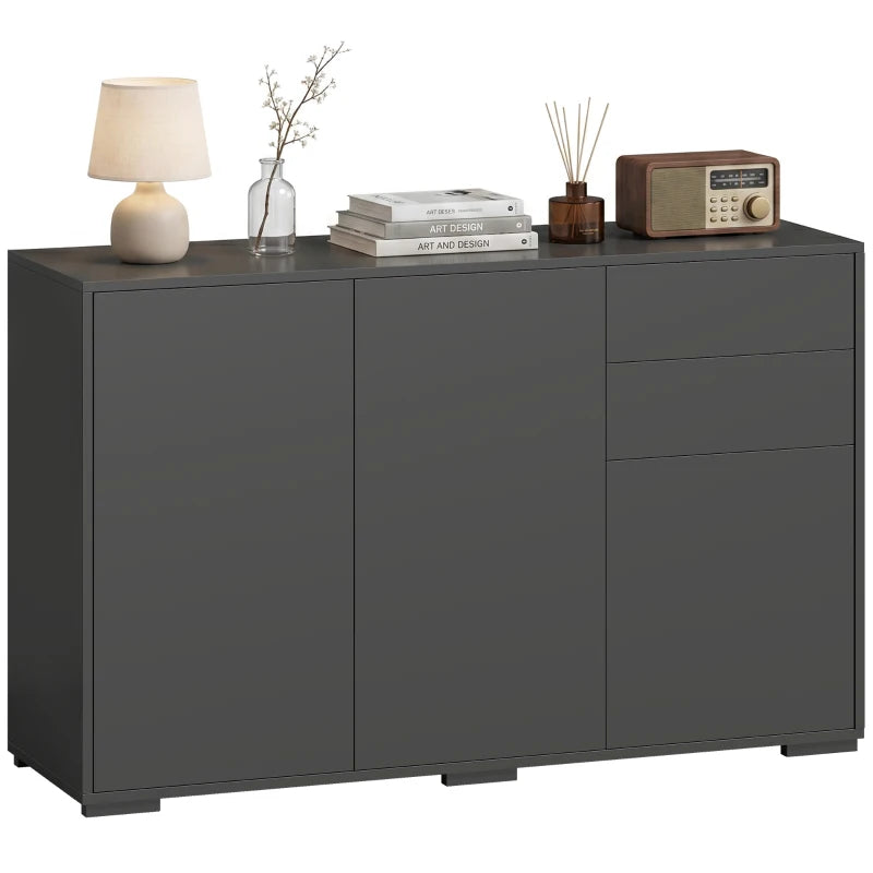 Nancy's Tencarola Commode - Dressoir - Opbergkast - Zwart - ± 115 x 35 x 75 cm