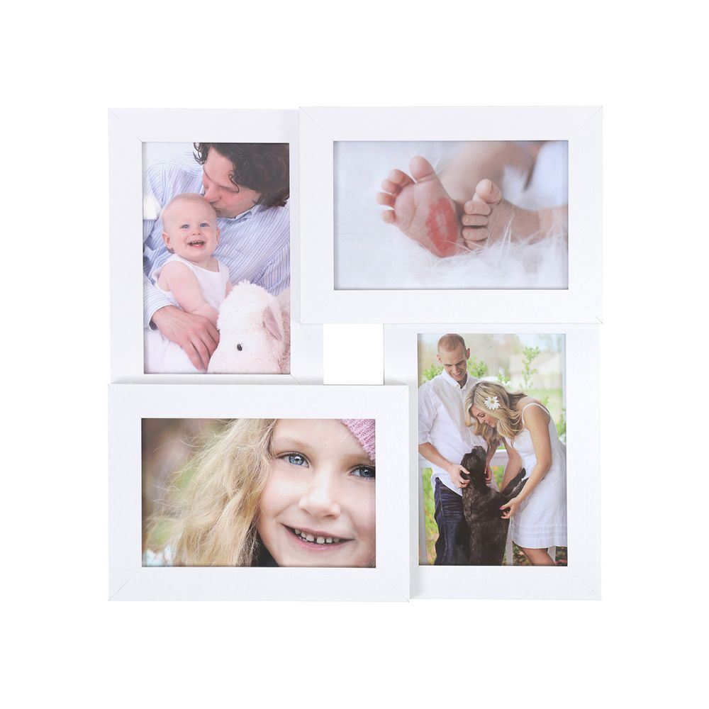 Nancy's Photo Frame Collage 4 Pièces - Cadre Collage - Cadre Photo - Blanc - ± 30 x 30 cm