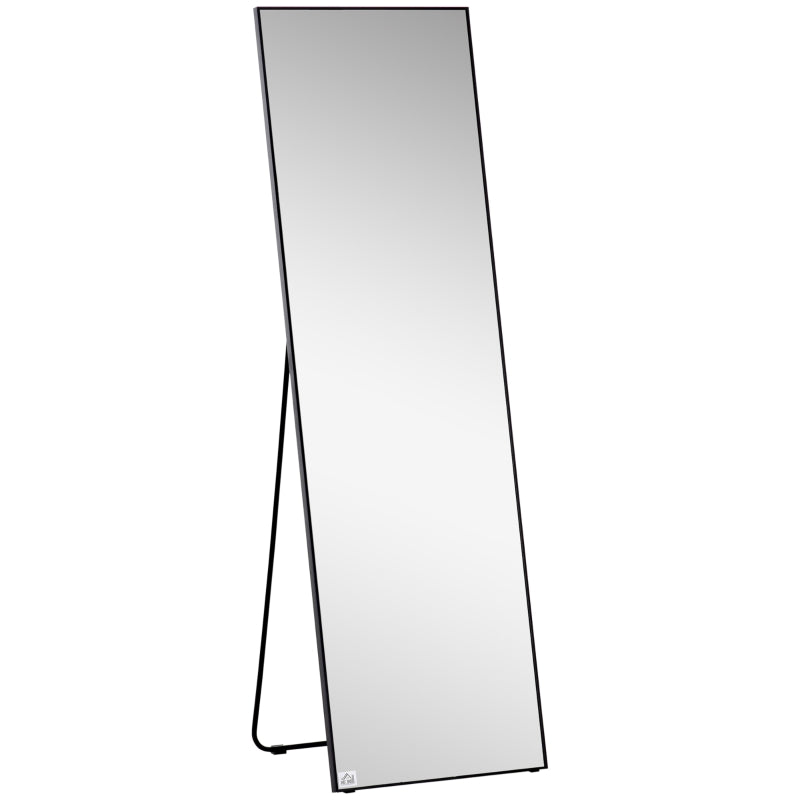 Miroir sur pied Pedroso de Nancy - Miroir vestimentaire - Noir - ± 50 x 160 cm