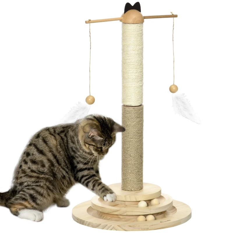 Nancy's Vilanrandelo Cat Toys - Jouet pour chat - Arbre à chat - Bois naturel