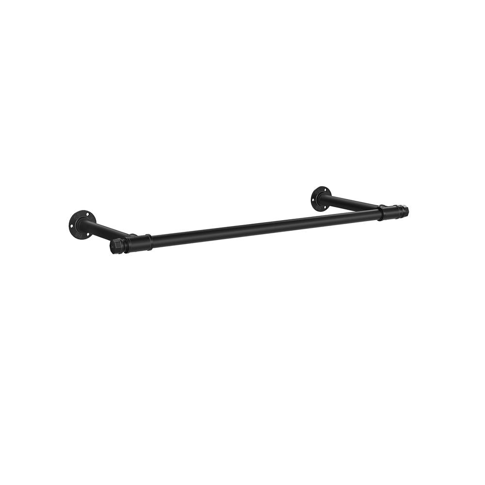 Nancy's Hallway Wall Coat Rack - Clothes Rack - Wardrobe Rack - Black - Steel - ± 85 x 30 x 5 cm