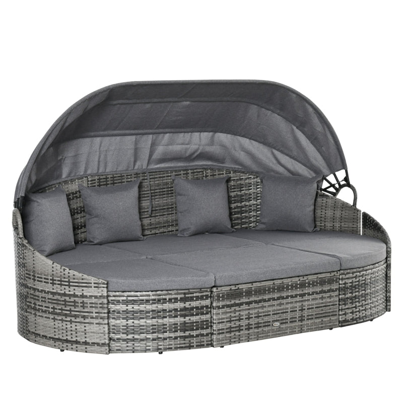 Nancy's Sandro Loungebed - 4-delige Lounge Set - Met Luifel