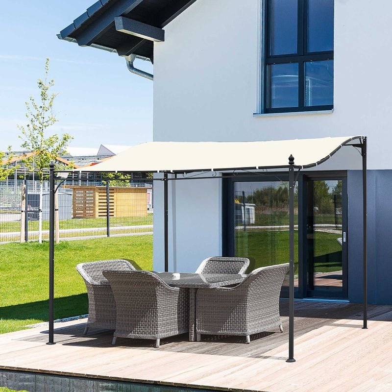 Nancy's Chiwa Camp Paviljoen - Pergola - Terrasoverkapping - Zwart - Staal, Polyester - ± 300 x 300 cm