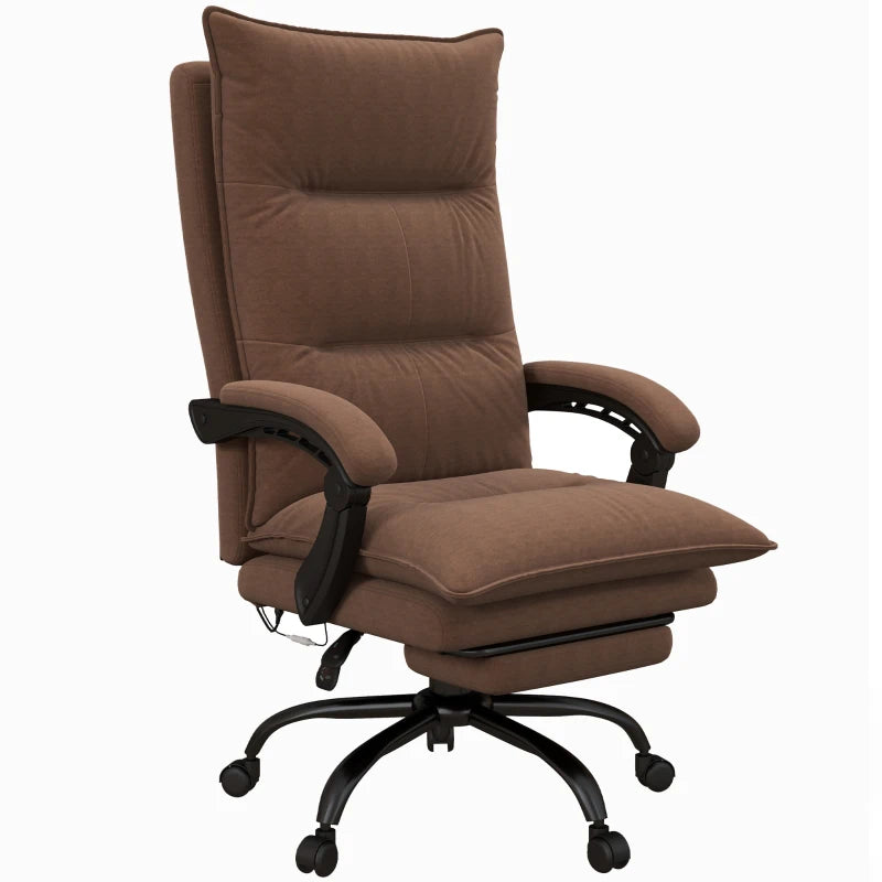 Nancy's Atrani Massage Office Chair - Massage Chair - Massage and Heating Function - Adjustable - Rotatable - Brown