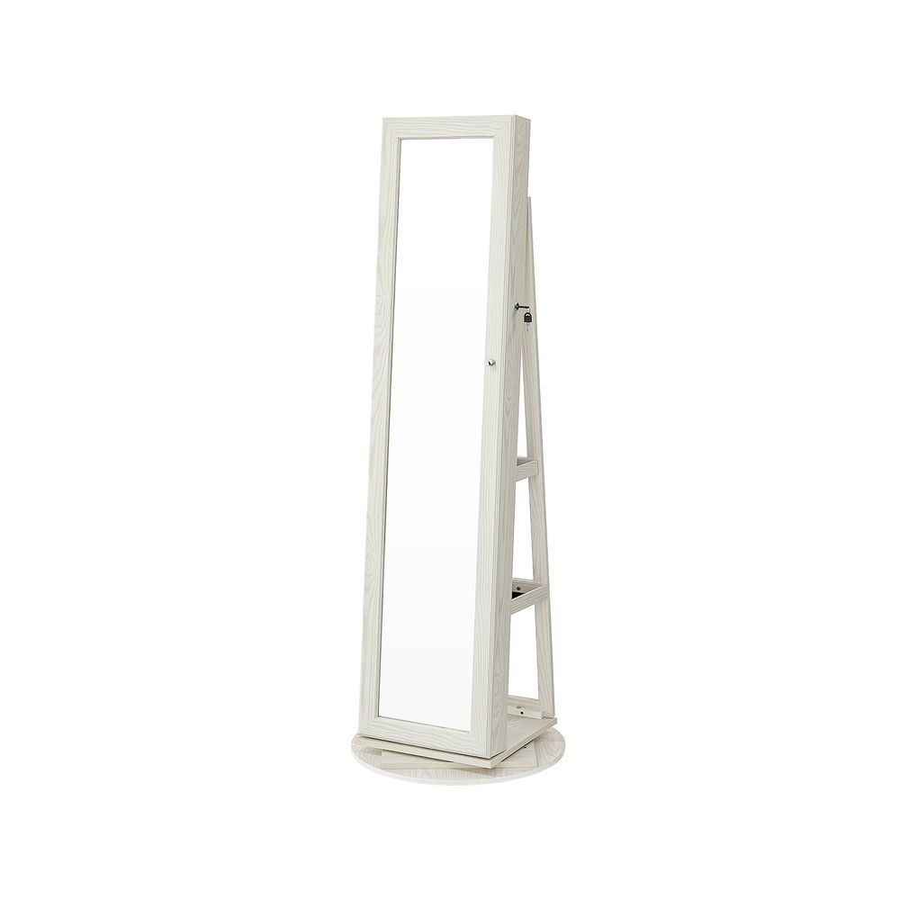 Nancy's Panorama City Jewelry Cabinet With Mirror - Mirror Cabinet - Jewelry Cabinet - ± 55 x 55 x 160 cm
