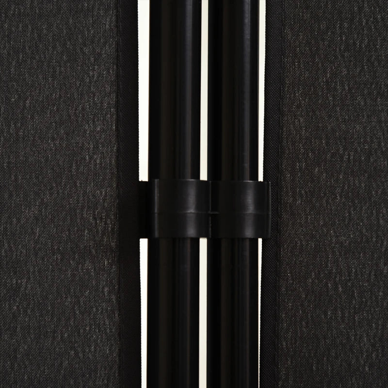 Nancy's Melfi Kamerscherm - Privacyscherm - Scheidingswand - Roomdivider - Zwart - ± 255 x 180 cm