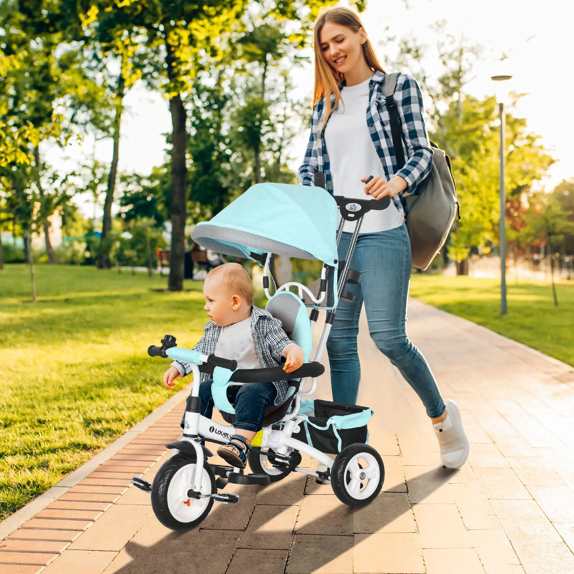 Nancy's Lozio Kinderdriewieler - Driewieler - Groen - ± 95 x 50 x 105 cm