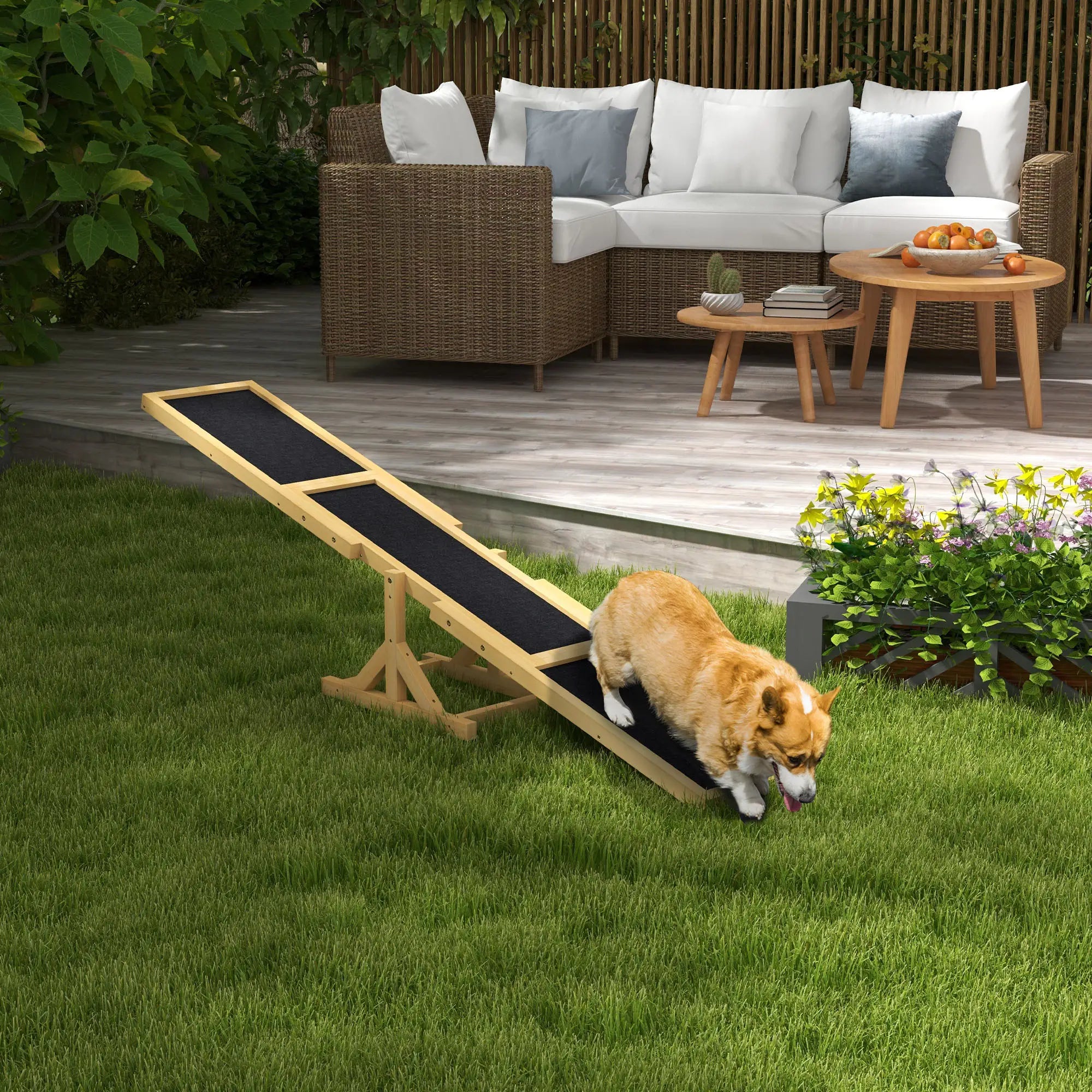 Nancy's Bustelo Agility training Hondenwip voor Behendigheidstraining - Honden training - Anti-slip - Dennenhout