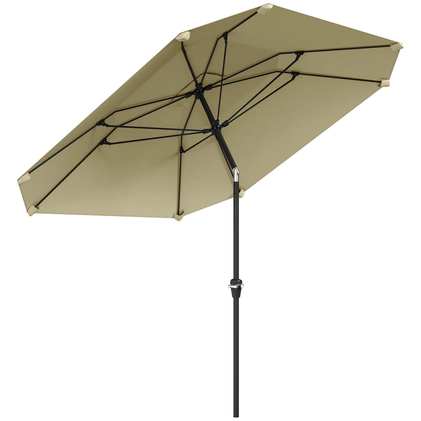 Nancy's Freiria Parasol - Tuinparasol - Kantelbaar - Beige - ± Ø 230 cm