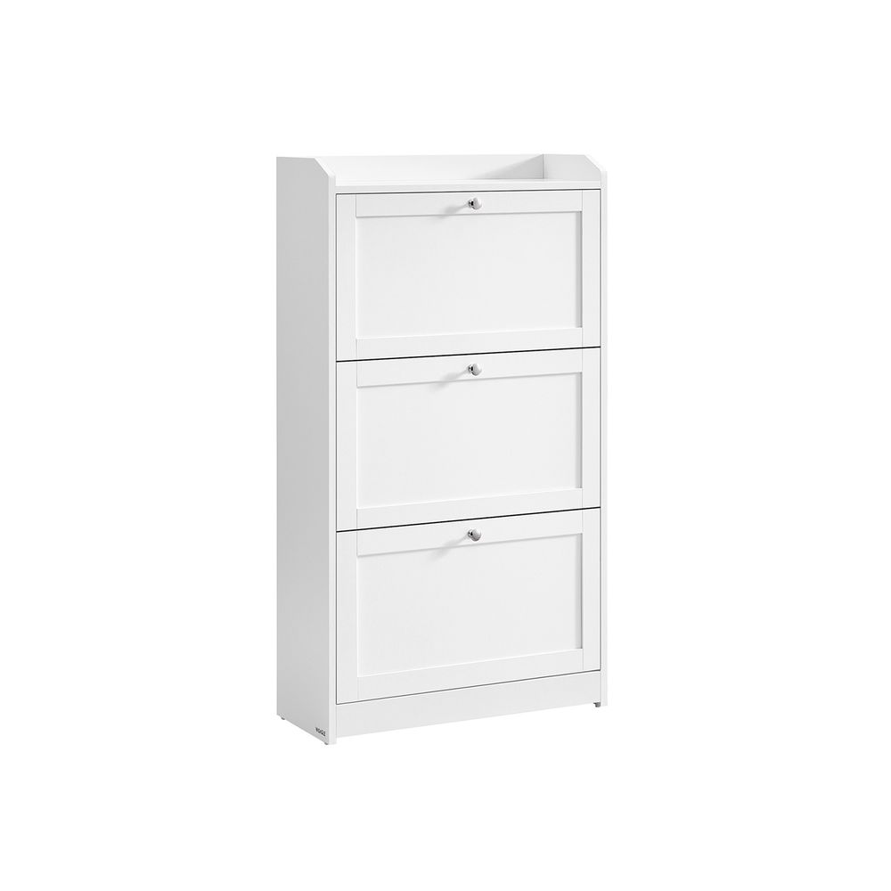 Nancy's Souto Schoenenkast - Schoenenrek - Wit - ± 60 x 25 x 110 cm