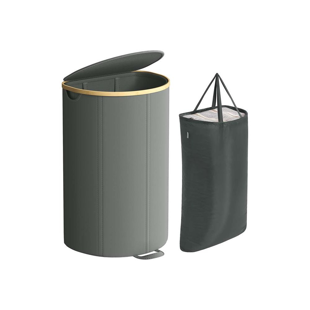 Nancy's Mezzoldo Wasmand - Wasbox - Grijs / Beige - 90 Liter