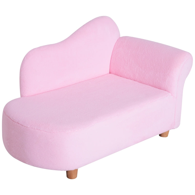 Nancy's Kiddo Canapé enfant, Fauteuil enfant, Chaise longue rose