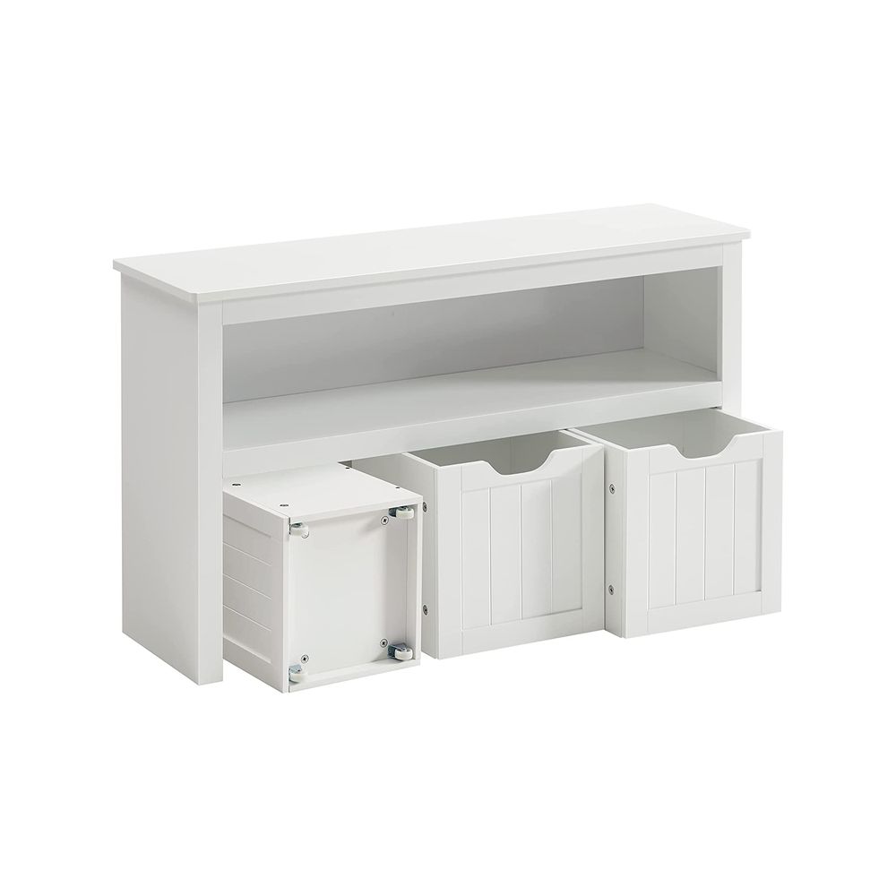 Nancy's Salcombe Speelgoedkast - Speelgoed Organizer - Speelgoed Opberger - Wit - 102 x 30 x 60 cm