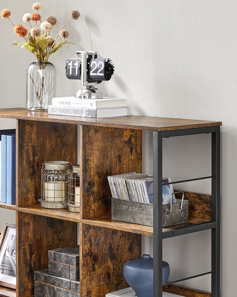 Nancy's Saltash Boekenkast - Dressoir Industriële opbergkast met vakken - 100 x 30 x 103,1 cm