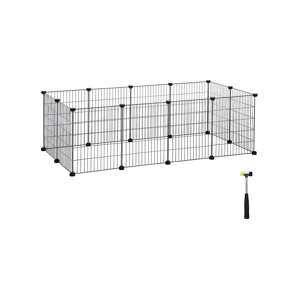 Nancy's Gondoriz Animal Run - Enclos pour rongeurs - Noir - ± 140 x 70 x 50 cm