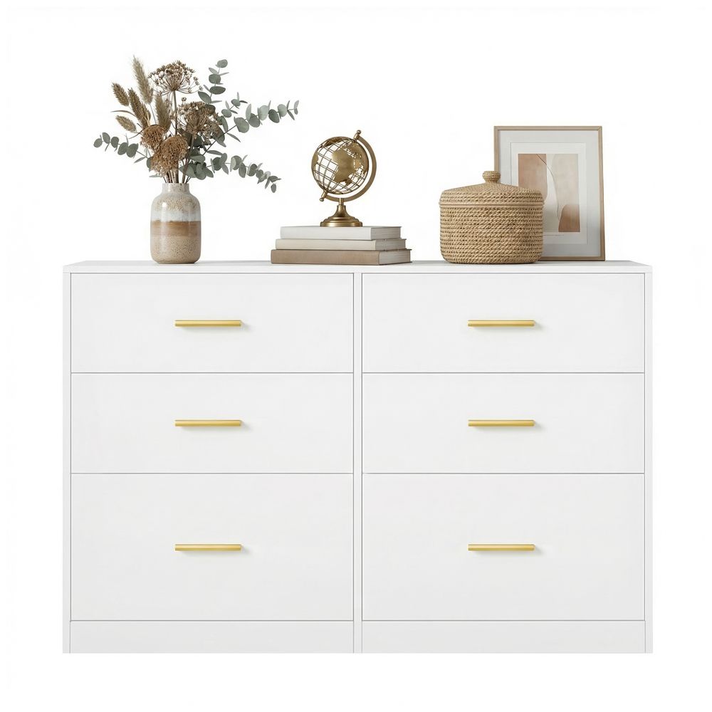 Nancy's Stroncone Commode - Opbergkast - Ladekast - Wit - ± 120 x 40 x 80 cm