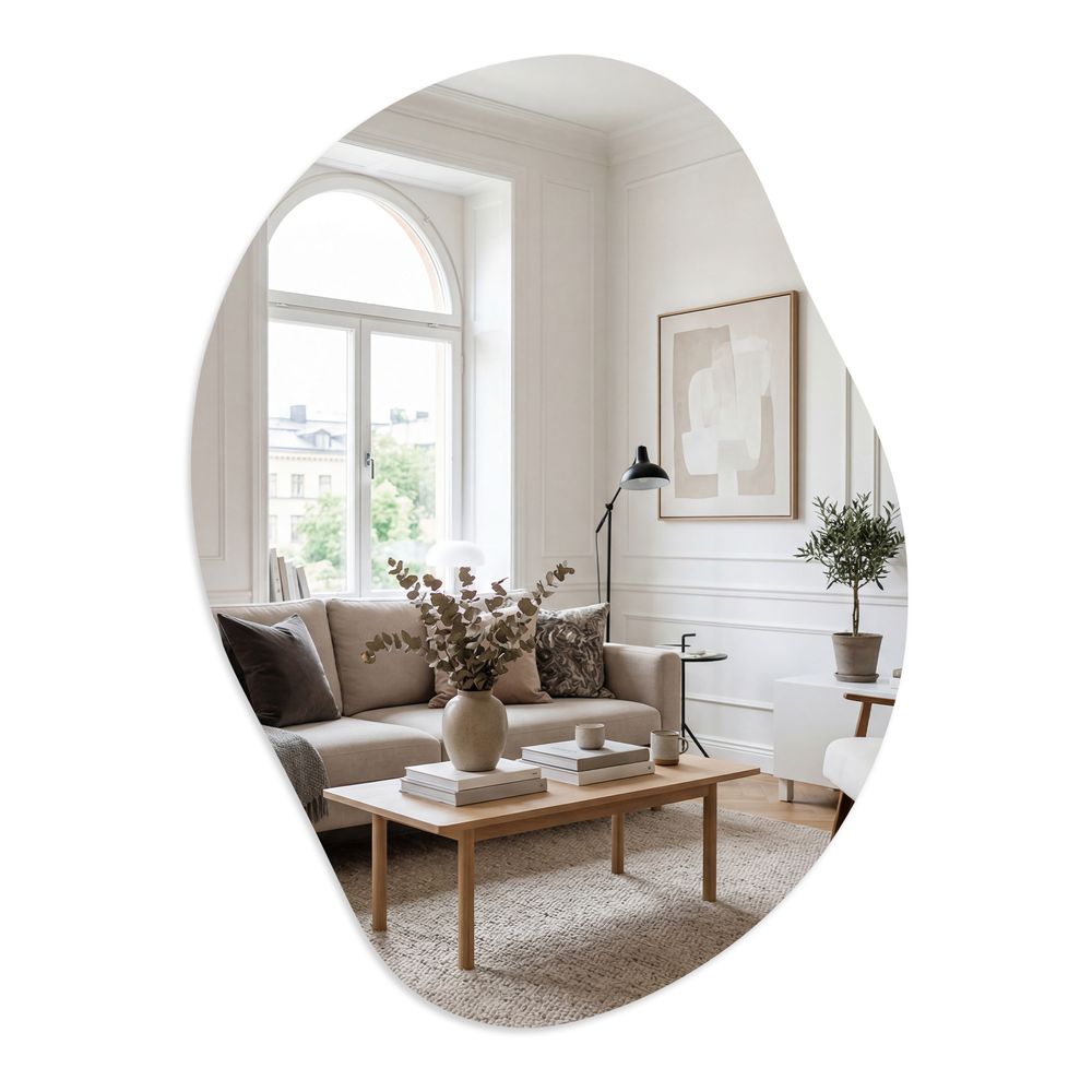 Nancy's Stiava Spiegel - Wandspiegel - Decoratie Spiegel - Hangspiegel - 60 x 45 cm