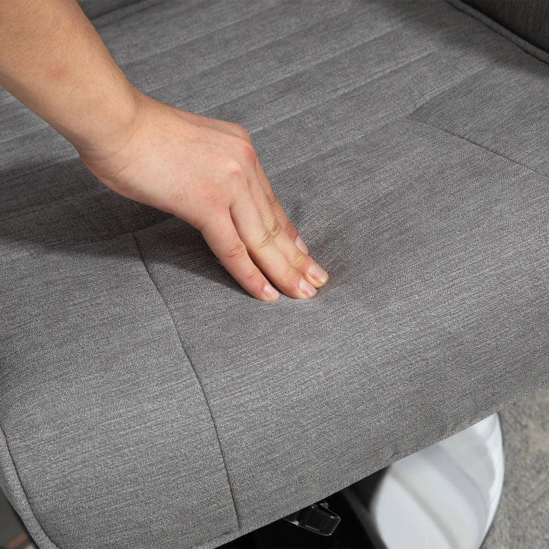 Nancy's Leocadia Relaxfauteuil - Relaxstoel - Ligstoel - Vertelbare rugleuning - Draaibaar - Grijs - Fluweel / Staal