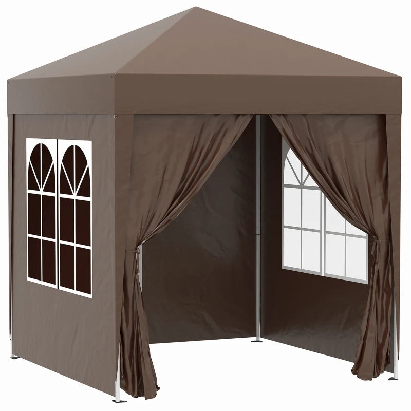 Nancy's Mameda Paviljoen - Party Tent - Tuin Paviljoen - Bruin - 200 x 200 x 240 cm