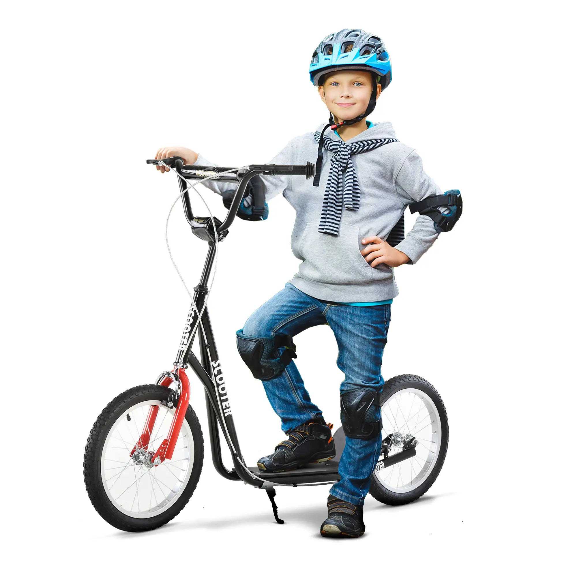 Nancy's Santa Rosa Scooter - Black - Steel, Alumminum, Rubber - 54.72 cm x 22.83 cm x 37.79 cm