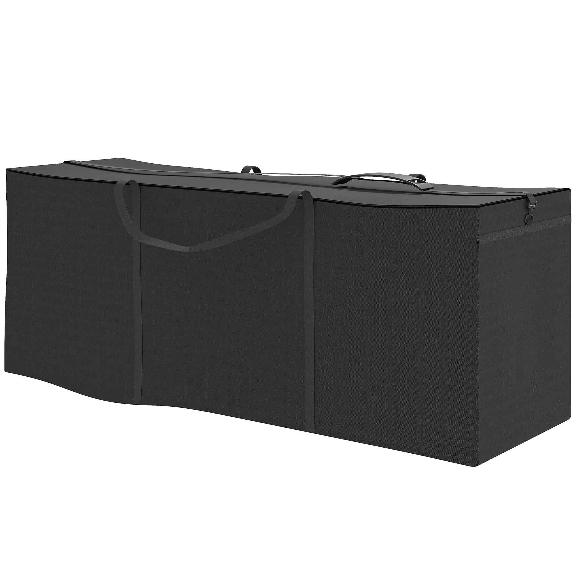 Nancy's Giarre Tuinkussenbox - Kussenbox - Opbergbox voor buiten - Zwart - 200 x 60 x 75 cm