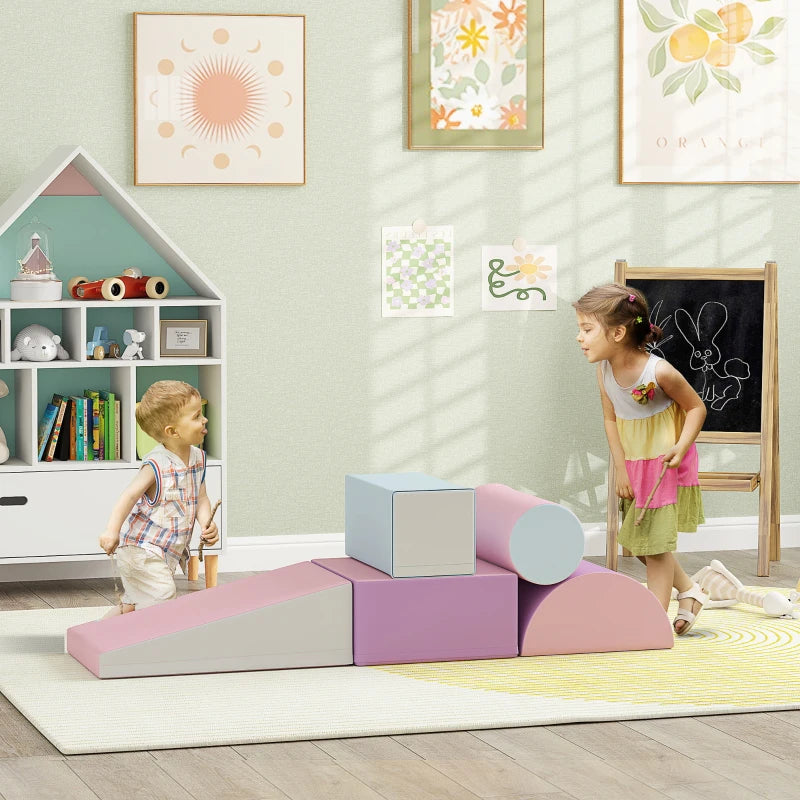 Blocs de construction Nancy's Eva Soft - Blocs en mousse - Blocs de jeu - 5 pièces - Multicolore