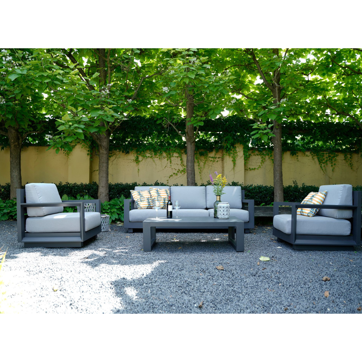 Nancy's Georgy Loungeset - Tuin set - Loungebank - 4-delige Lounge Set