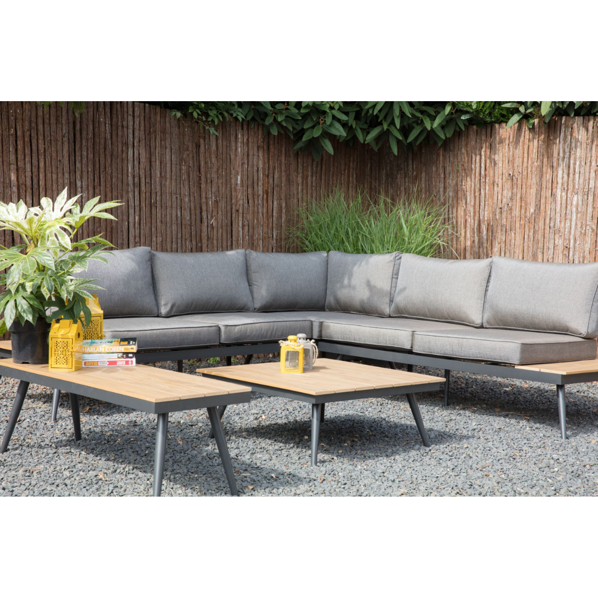 Nancy's Rosoy Loungeset - Aluminium Frame - Grijs