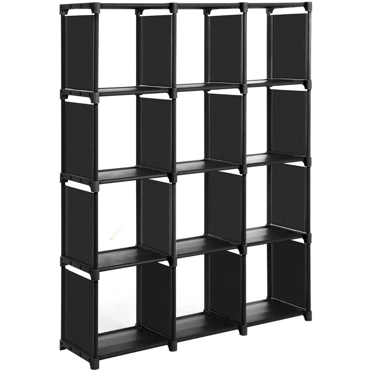 Nancy's Havelock Shelving Unit - Storage Cabinet - Bookcase - Storage Rack - Black - Plastic / Steel - 105 x 30 x 140 cm