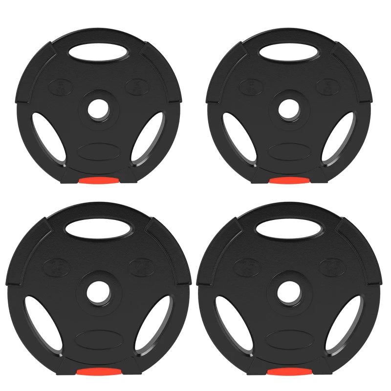 Nancy's Souselas Halterschijven Set - Gewichtsschrijven - Zwart - 2 x 7,5 kg + 2 x 5 kg