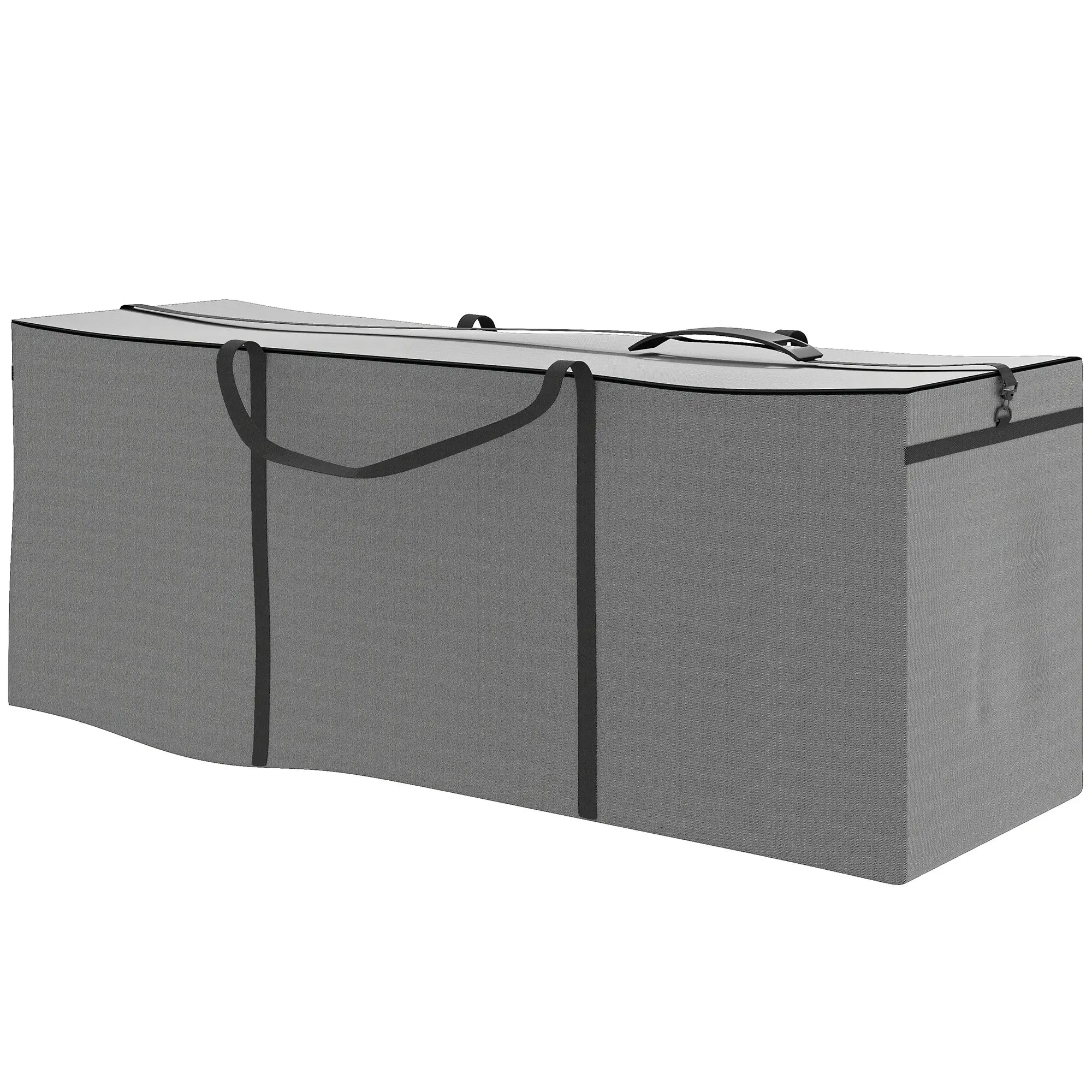 Nancy's Giarre Tuinkussenbox - Kussenbox - Opbergbox voor buiten - Grijs - 200 x 60 x 75 cm