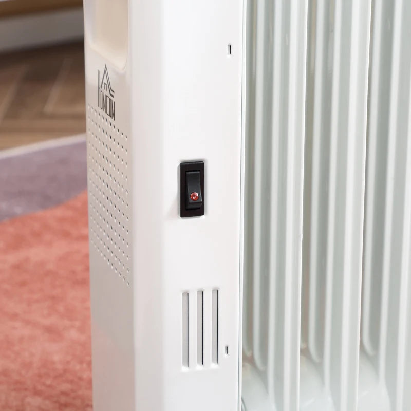 Nancy's Montes Oliekachel - Heater - Kachel - Verwarming - Drie standen - Timer - Wit
