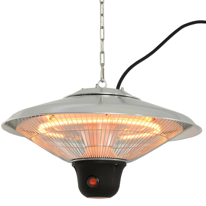 Nancy's Alvelos Terrasverwarming - Terrasverwarmer Hangend - Straalkachel - 1500 W - LED Verlichting