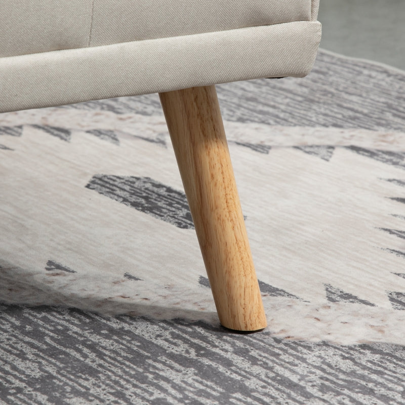 Nancy's Bellevue Slaapbank - 3-Zitsbank - Bank Met Bekerhouder - Beige - ± 180 x 75 x 80 cm