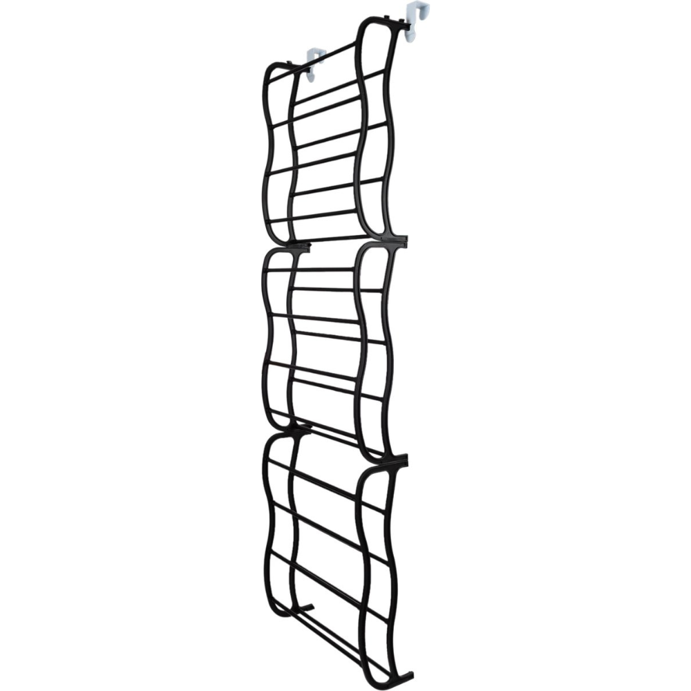 LG Life's Green Hanging Shoe Rack Black Suitable for flush and rebated doors