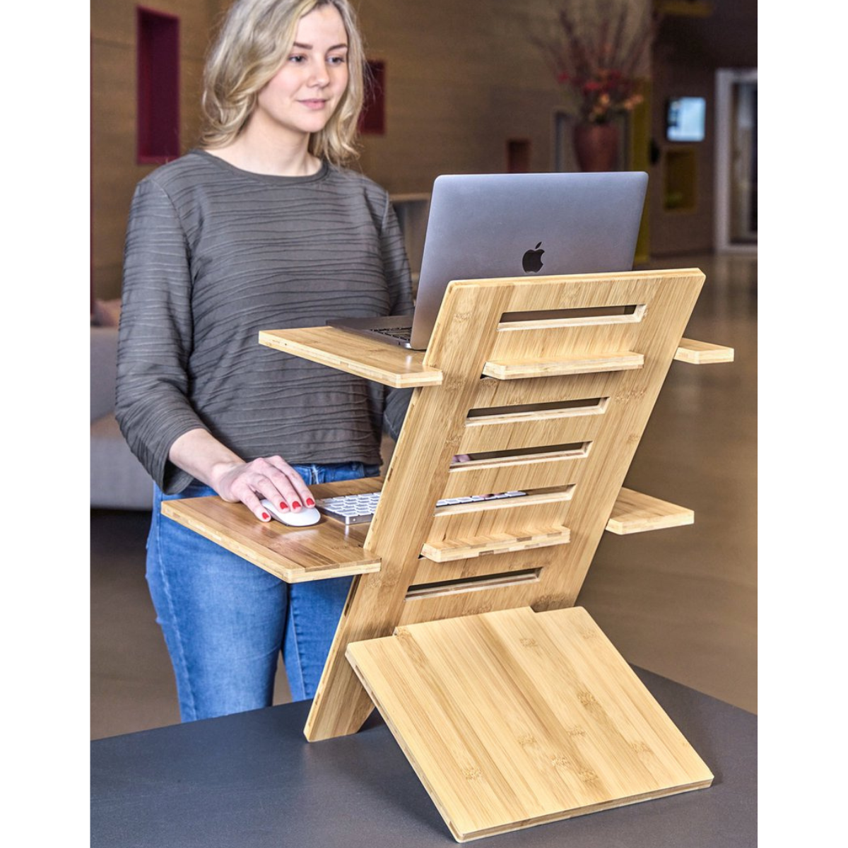 Xergonomic Sta bureau Laptopstandaard