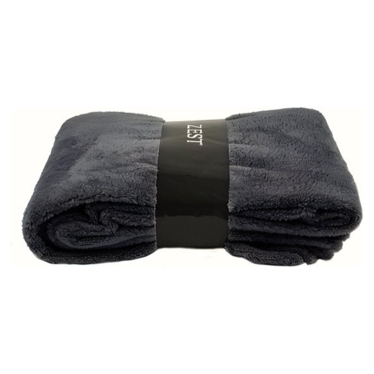 GAEVE Zest Fleece Deken - Plaid - Zachte Teddy Deken - Antraciet - 140 x 180 cm