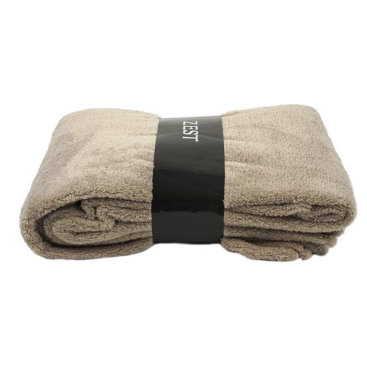GAEVE Zest Fleece Deken - Plaid - Zachte Teddy Deken - Taupe - 140 x 180 cm