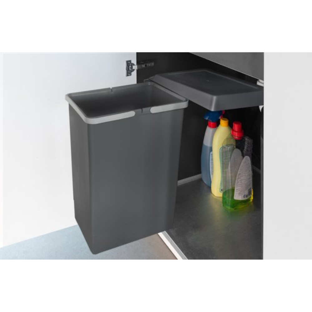 Eleganca Inbouw prullenbak - Inbouw afvalemmer - Inbouw afvalbak - Inbouw vuilnisbak - 24 Liter
