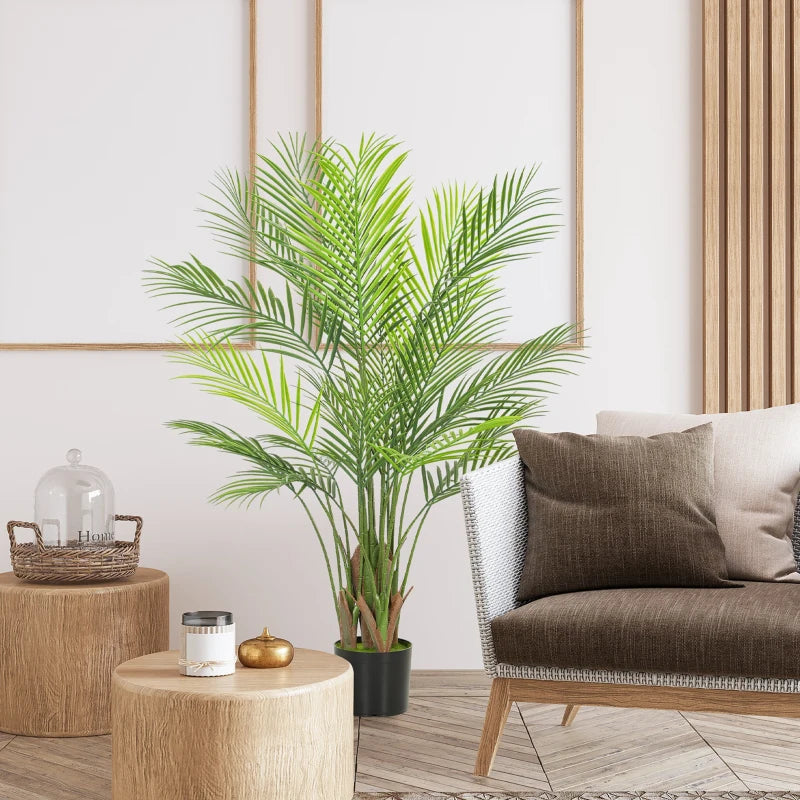 Nancy's Medicina Kunstplant - Kunstpalm - Areca Palm - Groen - 120 cm hoog