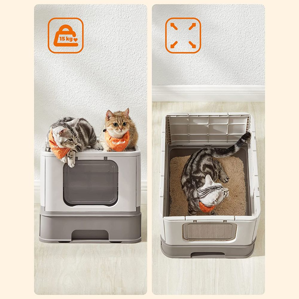 Nancy's Epping Kattebak met dakraam - Katten toilet - Met uitschuifbare lade