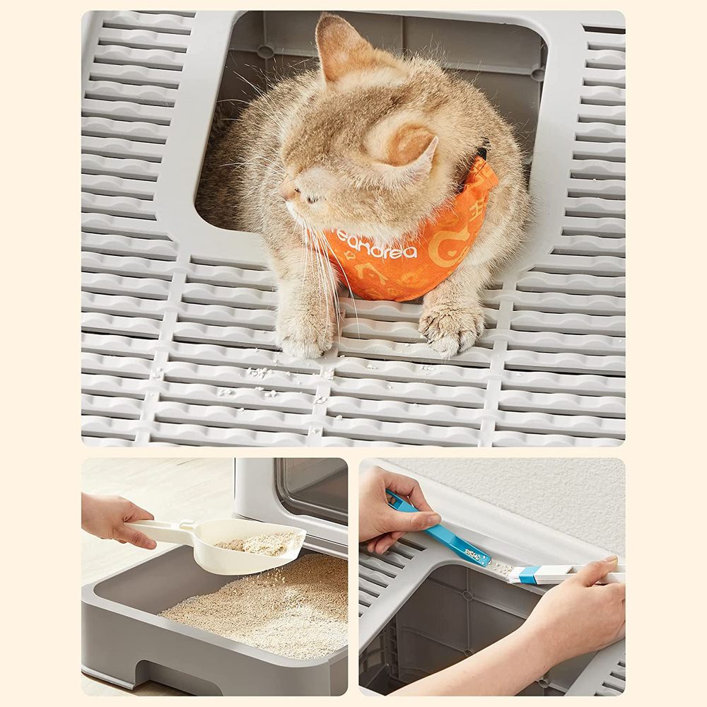Nancy's Epping Kattebak met dakraam - Katten toilet - Met uitschuifbare lade